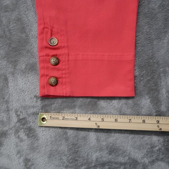Charter Club Pants Womens 8 Pink Capri Chino Denim High Rise Preppy City Casual - Picture 9 of 14